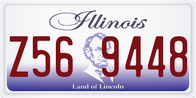 IL license plate Z569448
