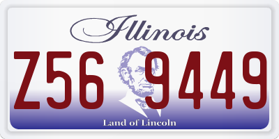 IL license plate Z569449