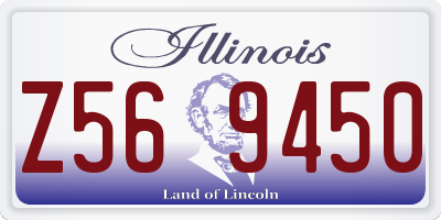 IL license plate Z569450