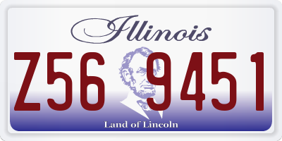 IL license plate Z569451