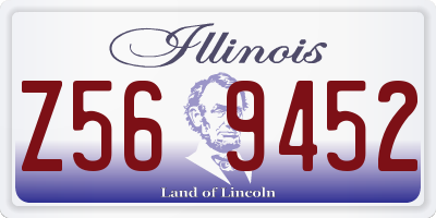 IL license plate Z569452
