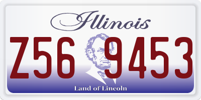 IL license plate Z569453