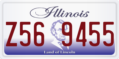 IL license plate Z569455