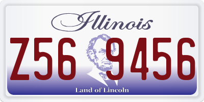 IL license plate Z569456