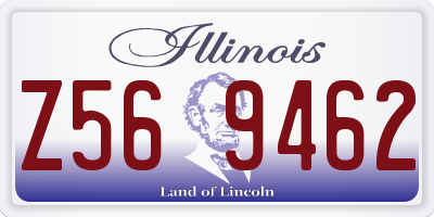 IL license plate Z569462