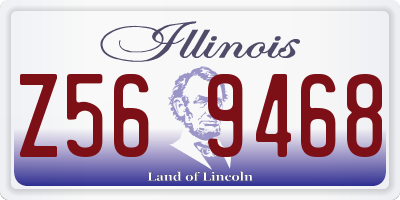 IL license plate Z569468