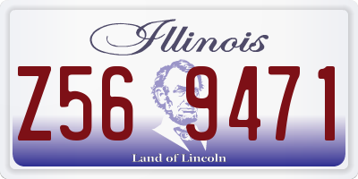 IL license plate Z569471