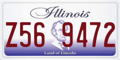 IL license plate Z569472