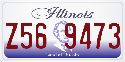 IL license plate Z569473