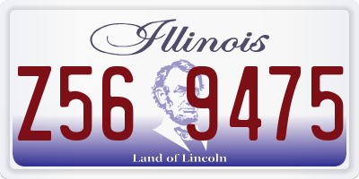 IL license plate Z569475