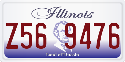IL license plate Z569476