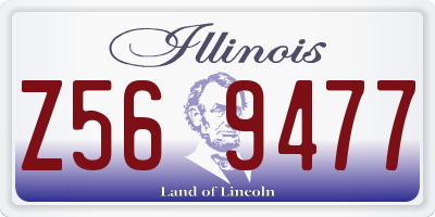 IL license plate Z569477