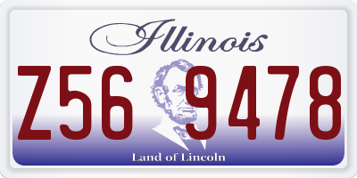 IL license plate Z569478