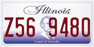 IL license plate Z569480