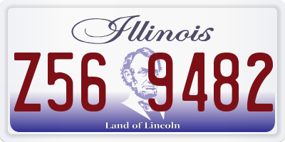 IL license plate Z569482