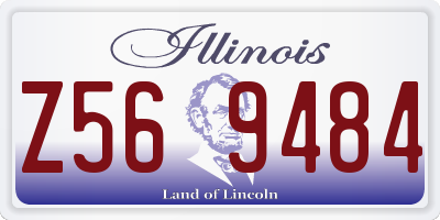 IL license plate Z569484