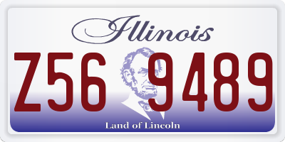 IL license plate Z569489