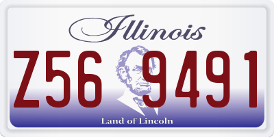 IL license plate Z569491