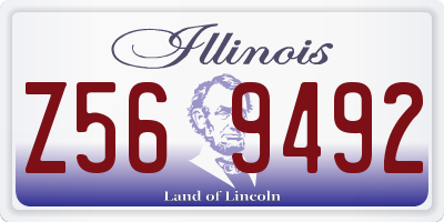 IL license plate Z569492