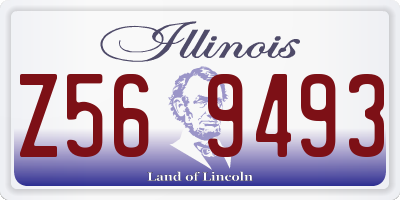 IL license plate Z569493