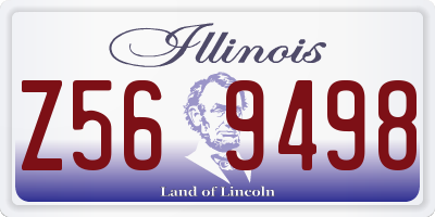 IL license plate Z569498