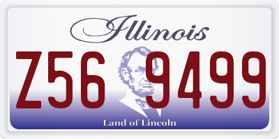 IL license plate Z569499