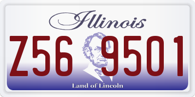 IL license plate Z569501
