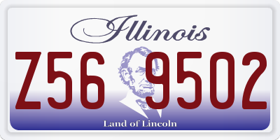 IL license plate Z569502