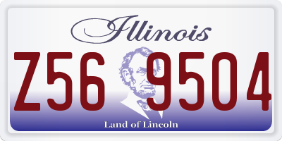 IL license plate Z569504