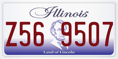 IL license plate Z569507