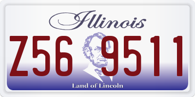 IL license plate Z569511