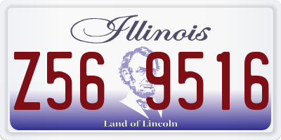 IL license plate Z569516