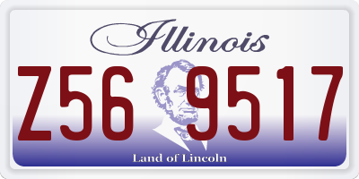 IL license plate Z569517