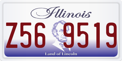 IL license plate Z569519
