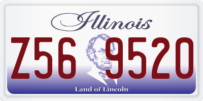 IL license plate Z569520