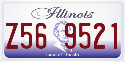 IL license plate Z569521