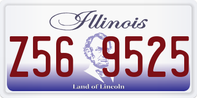 IL license plate Z569525