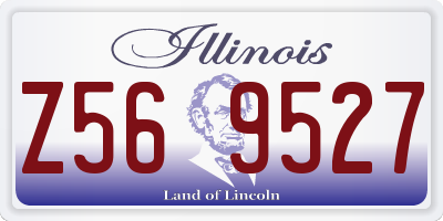 IL license plate Z569527