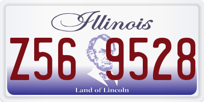 IL license plate Z569528