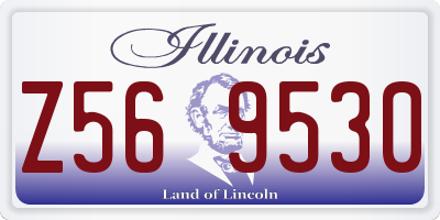IL license plate Z569530