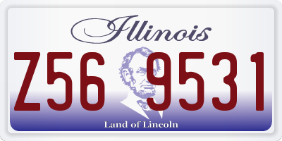 IL license plate Z569531