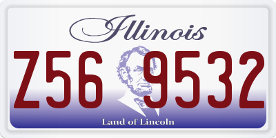 IL license plate Z569532