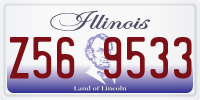 IL license plate Z569533