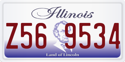 IL license plate Z569534