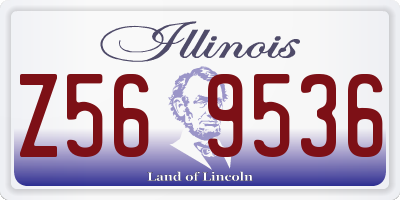 IL license plate Z569536