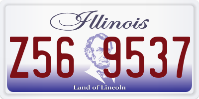 IL license plate Z569537