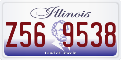IL license plate Z569538