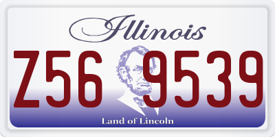 IL license plate Z569539