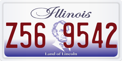 IL license plate Z569542