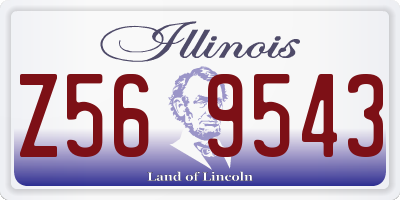 IL license plate Z569543